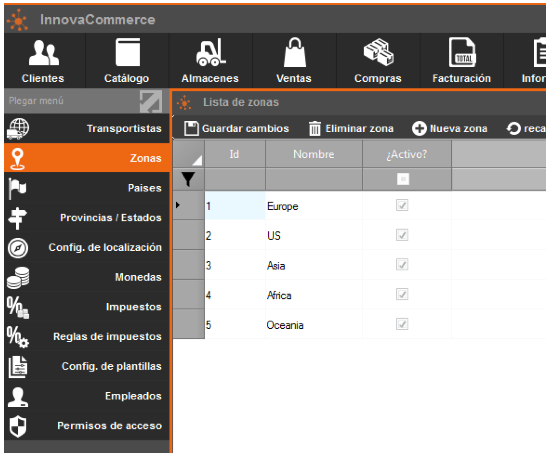 Wiki - Avanzado - configuración de zonas de envío