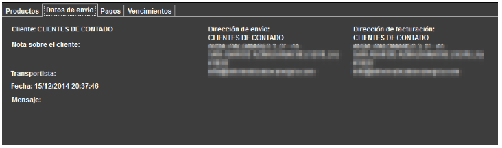 Wiki - Datos de envío Wiki - Datos de envío