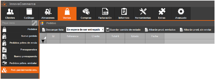 Wiki - ventas, pedidos parciales Wiki - ventas, pedidos parciales